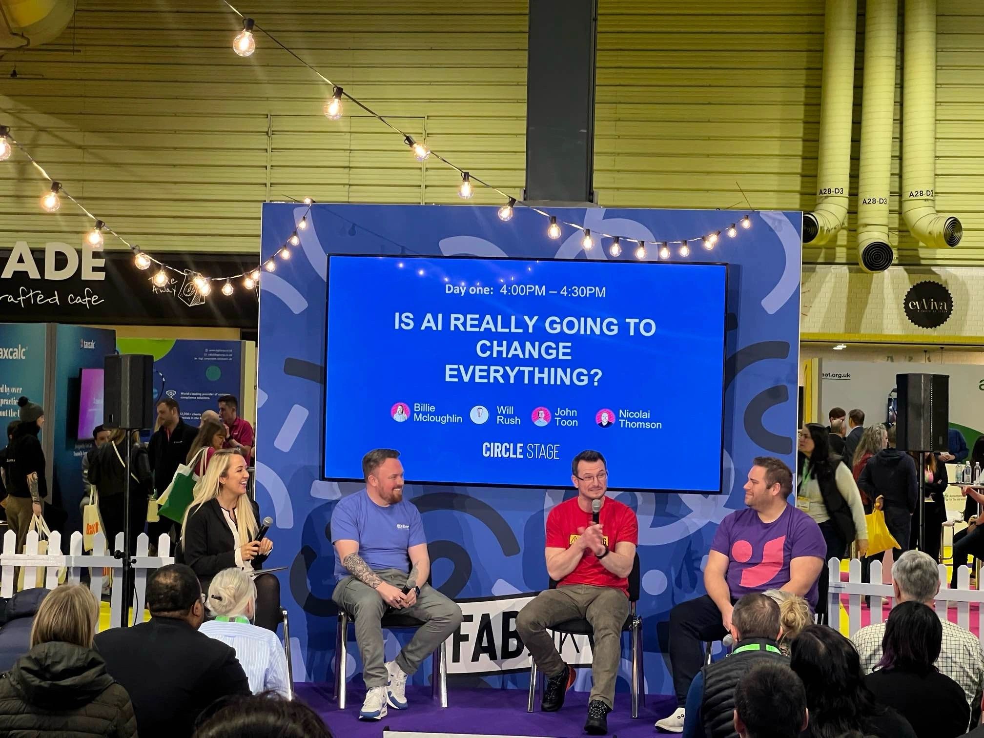 Billie on a panel at the Festival of Accounting & Bookkeeping